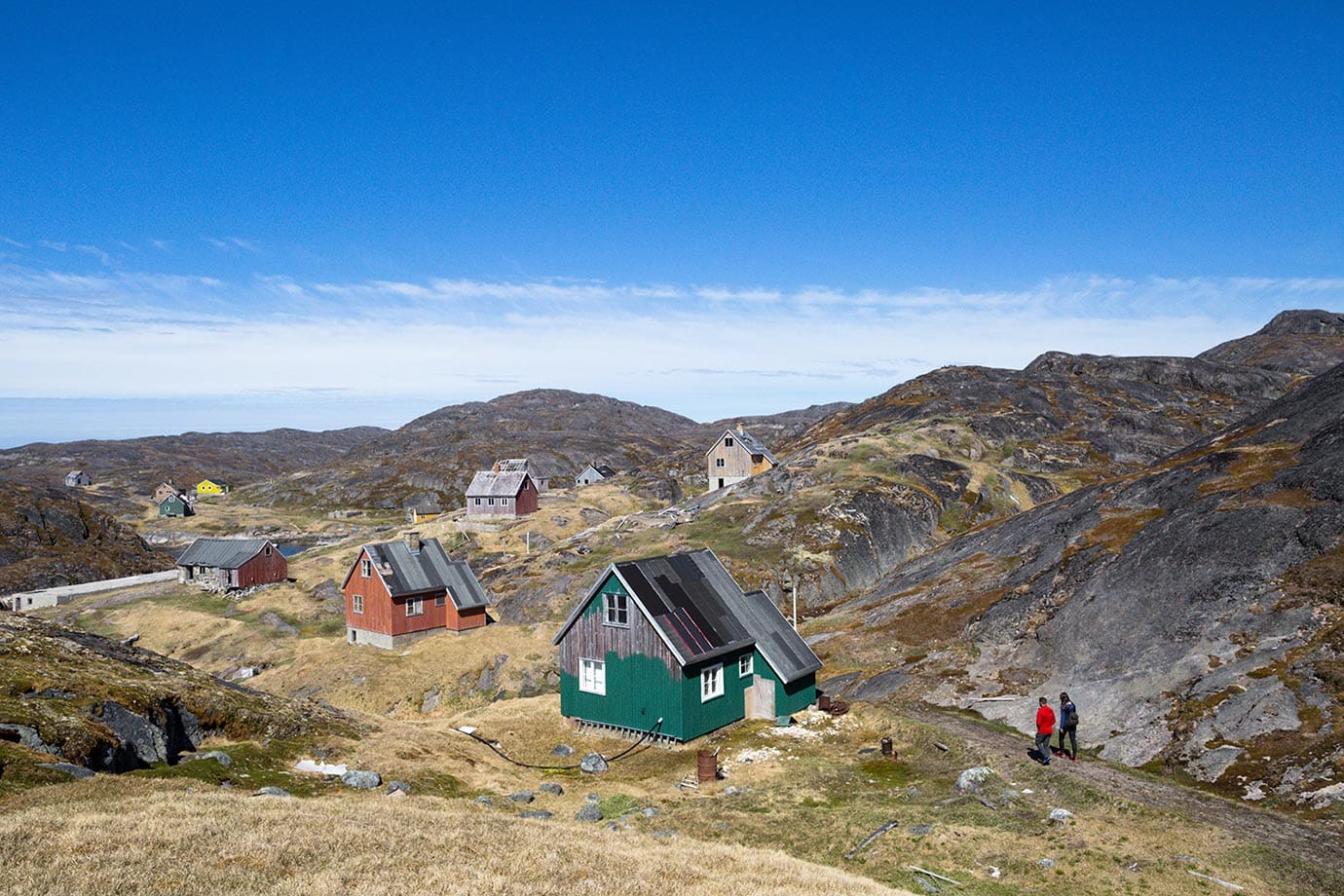 努克格陵兰岛外的康eq，废弃的村庄