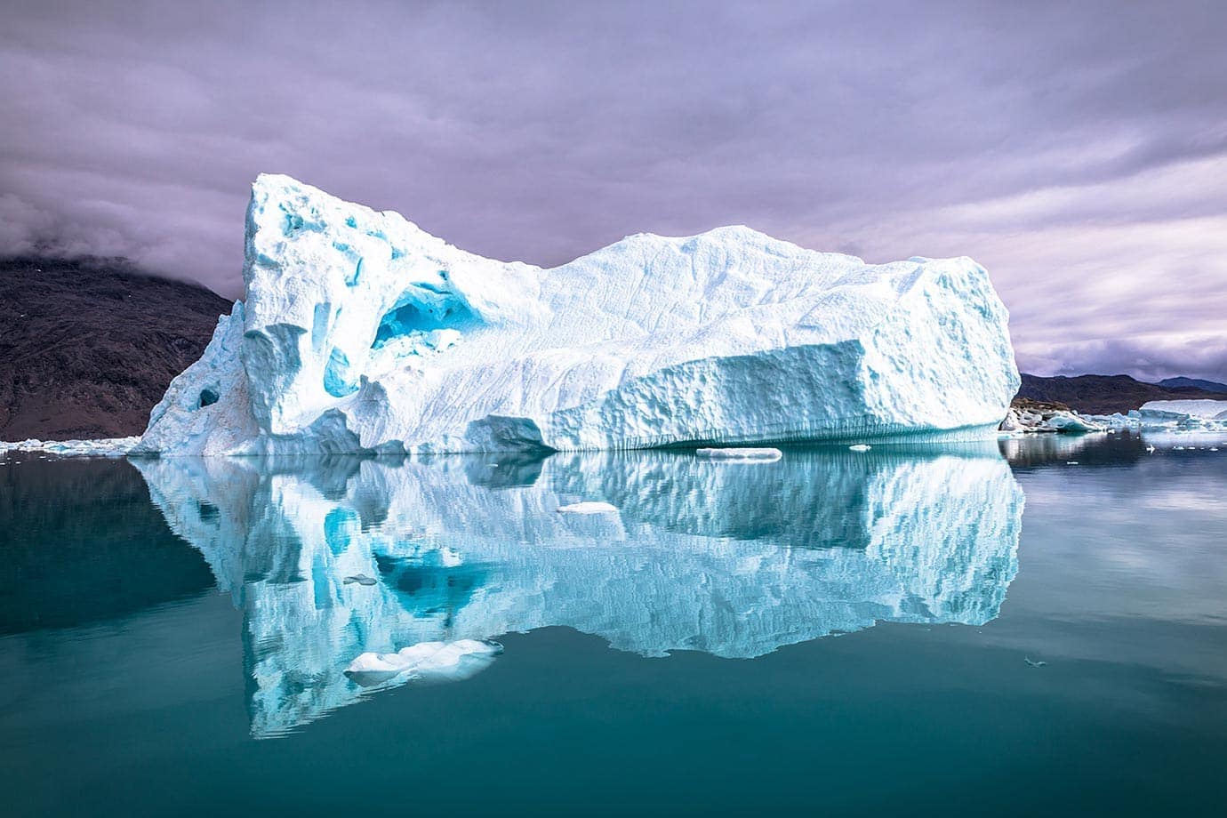 格陵兰岛的冰山