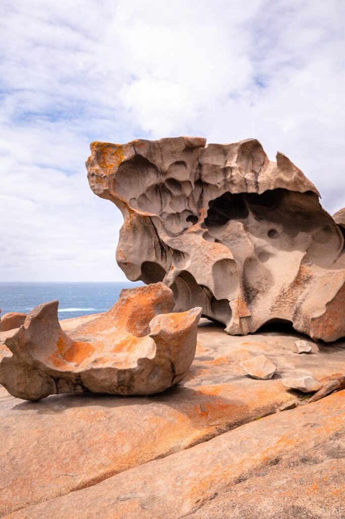 澳大利亚南部引人注目的岩石
